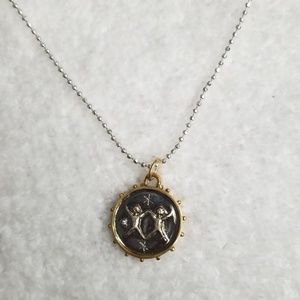 Stella & Dot Gemini Zodiac charm necklace